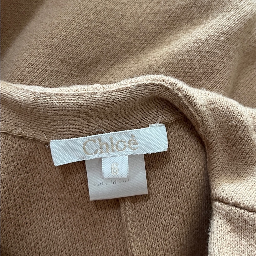 CHLOÉ
Kids Stone Cotton And Wool Cape With Buckle - Picture 6 of 16